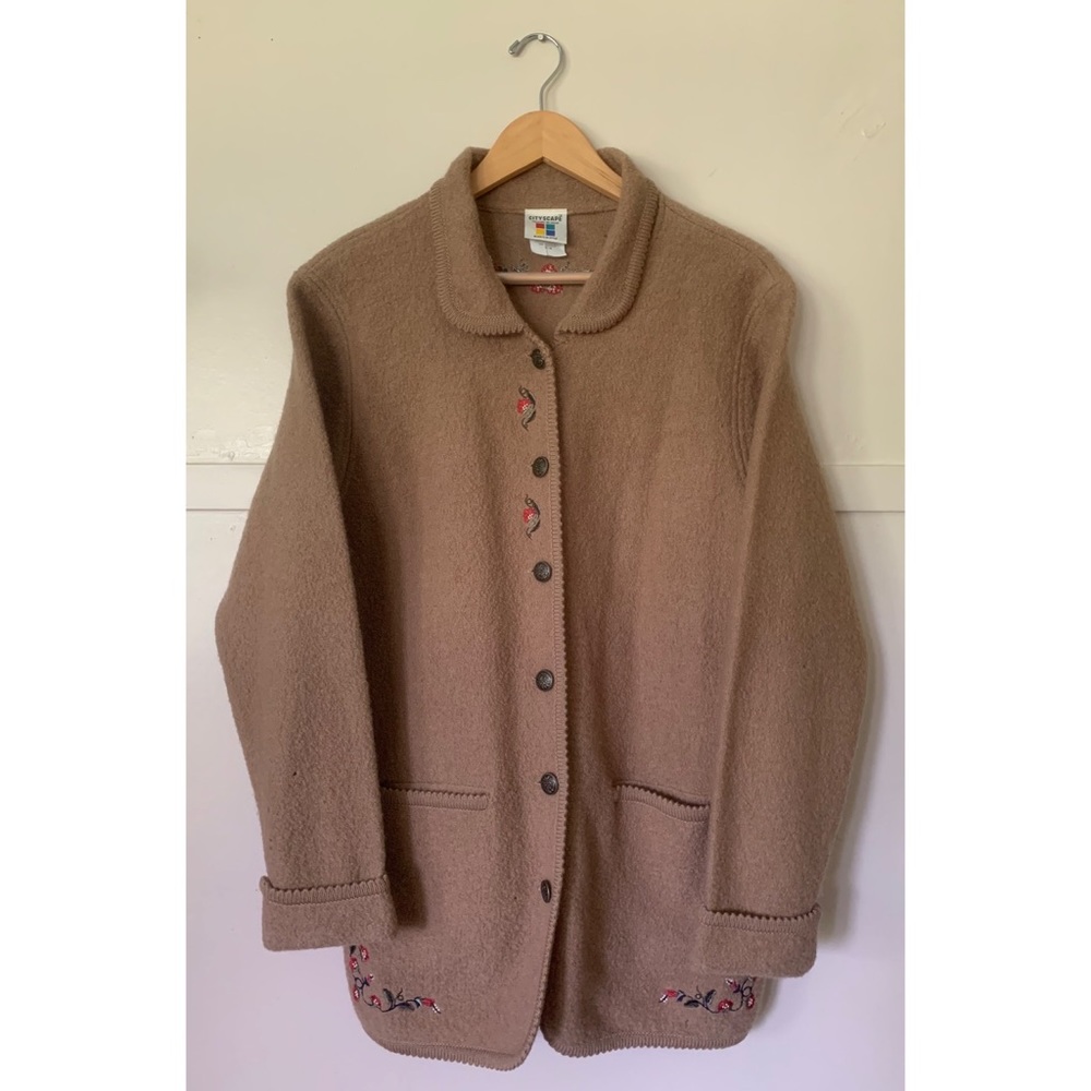 80s Vintage Wool Cardigan